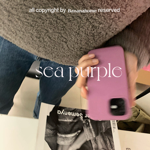 2023新色_11XSMAX_温柔紫色液态硅胶ins手机壳适用iphone15_14高级感ins纯色软糯橡皮擦质感苹果13proMax