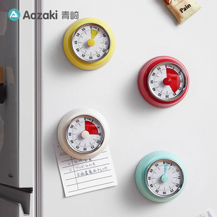 青崎机械计时器厨房做饭定时提醒器可视化时间管理闹钟倒计时磁吸